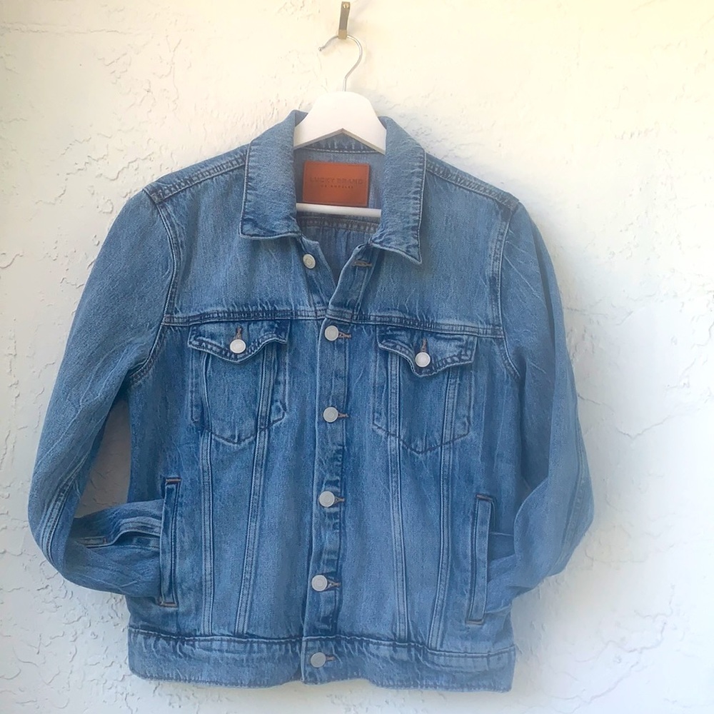 Lucky Brand Denim Cotton Trucker Jacket